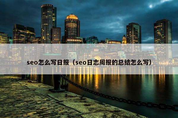 seo怎么写日报（seo日志周报的总结怎么写）