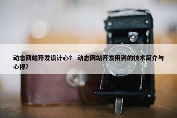 动态网站开发设计心？ 动态网站开发用到的技术简介与心得？