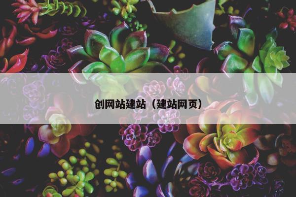 创网站建站（建站网页）