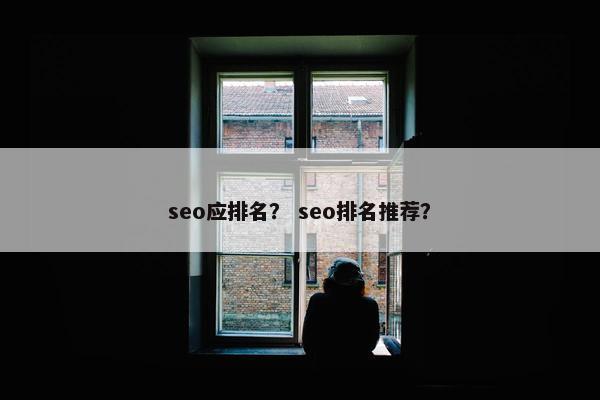 seo应排名？ seo排名推荐？