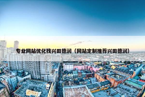 专业网站优化找兴田德润（网站定制推荐兴田德润）