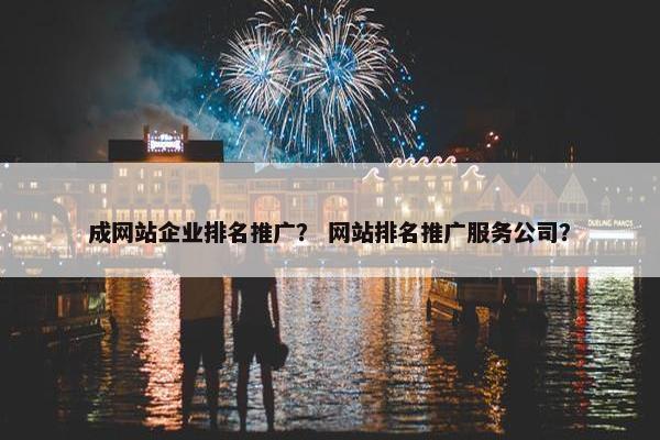 成网站企业排名推广？ 网站排名推广服务公司？
