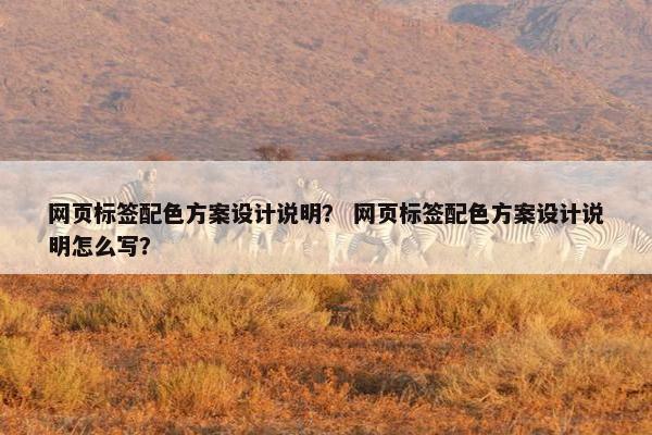 网页标签配色方案设计说明？ 网页标签配色方案设计说明怎么写？