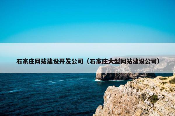 石家庄网站建设开发公司（石家庄大型网站建设公司）