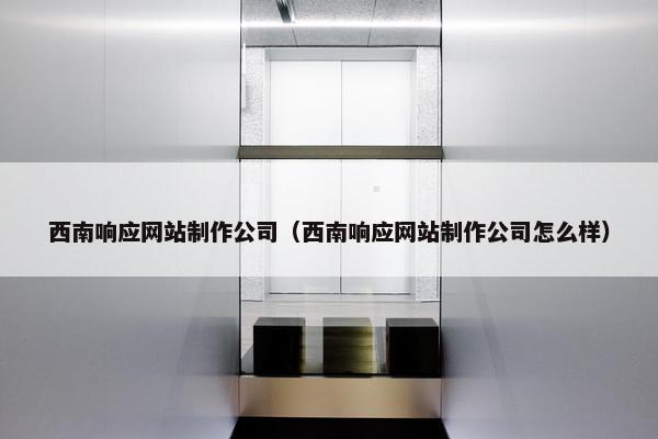 西南响应网站制作公司（西南响应网站制作公司怎么样）