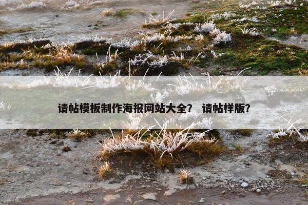 请帖模板制作海报网站大全？ 请帖样版？