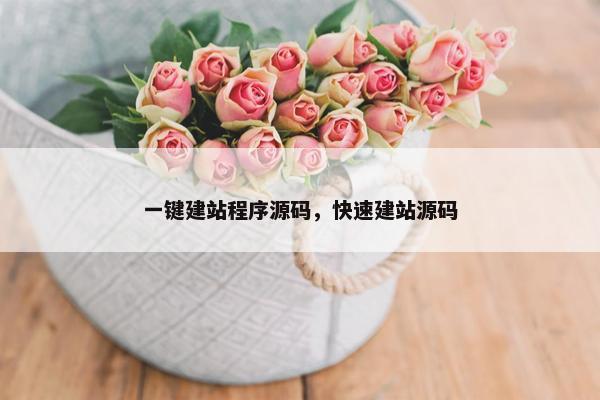 一键建站程序源码，快速建站源码