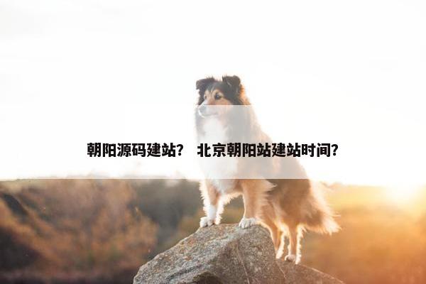 朝阳源码建站？ 北京朝阳站建站时间？