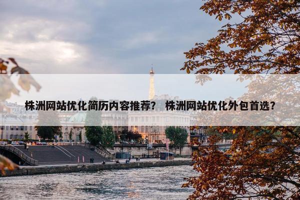 株洲网站优化简历内容推荐？ 株洲网站优化外包首选？