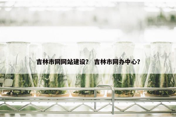 吉林市网网站建设？ 吉林市网办中心？