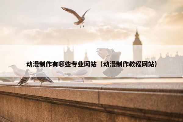 动漫制作有哪些专业网站（动漫制作教程网站）