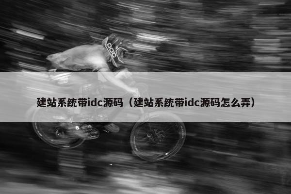建站系统带idc源码（建站系统带idc源码怎么弄）