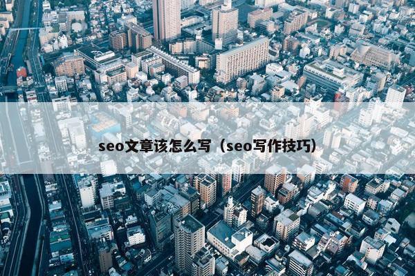 seo文章该怎么写（seo写作技巧）
