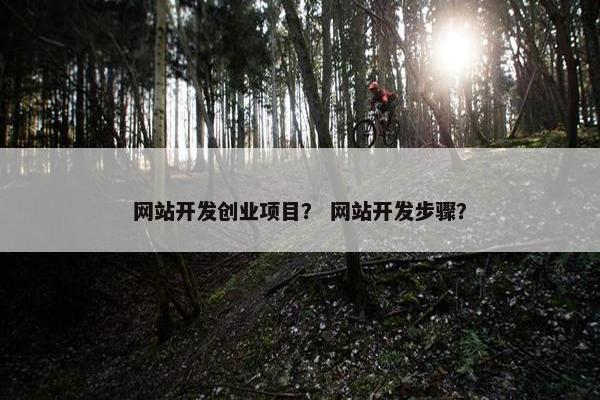 网站开发创业项目？ 网站开发步骤？