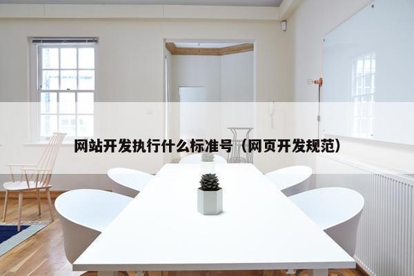 网站开发执行什么标准号（网页开发规范）
